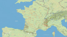 Carte des coupes géologiques